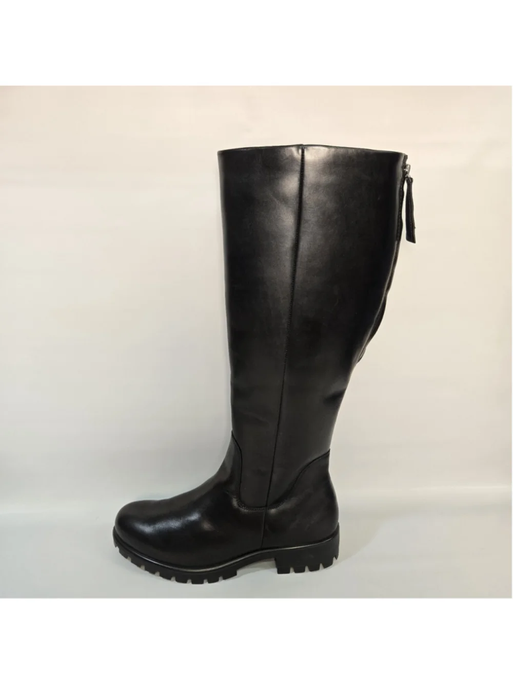ECCO Modtray Hydromax Water Resistant Knee-High Riding Boots Black Leather 7-7.5